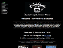 Tablet Screenshot of powerhouserecords.com